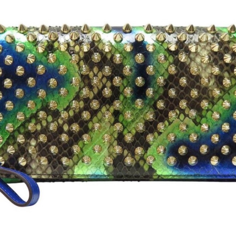 Christian Louboutin Wristlet in Python and Leather
